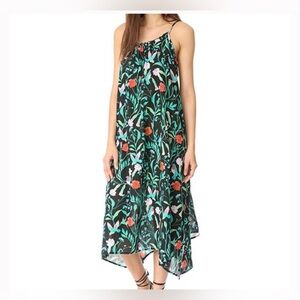 Kate Spade Black Floral Maxi Dress / Swim Coverup